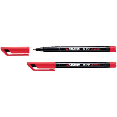 Penna Stabilo OHPen universal Fine (F) 0,7 mm rosso 842/40